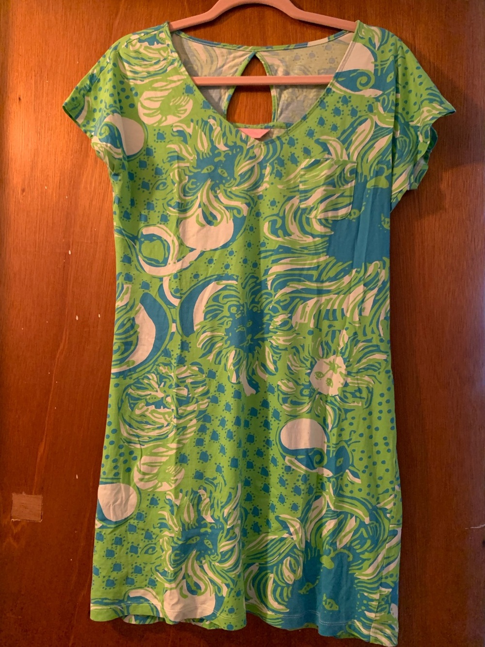 Lilly Pulitzer Green Lion Print Dress